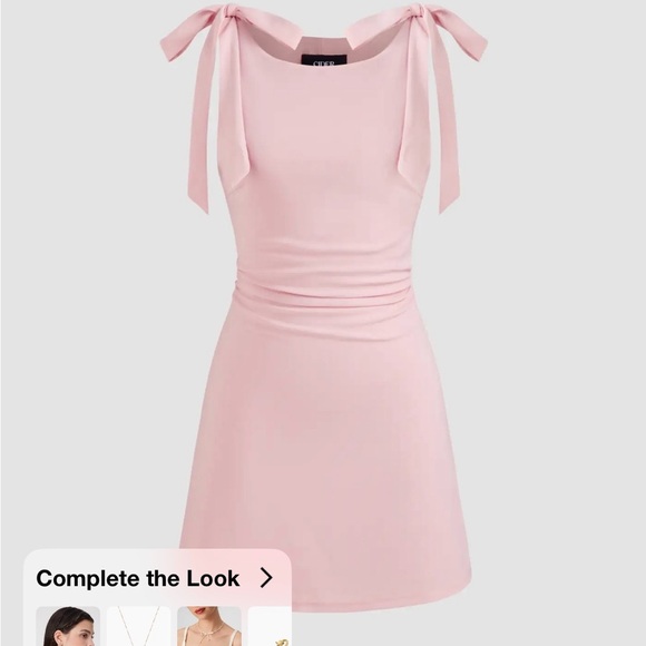 Cider Dresses & Skirts - Cider Pink Bowknot Mini